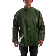 TINGLEY Tingley J22208.3X Rain Jacket 3XL Green Nylon 56-58 in