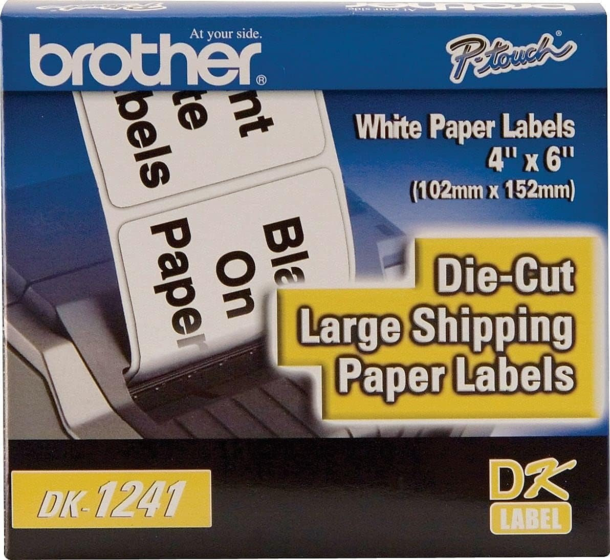 BROTHER Brother BRTDK1241 Die-Cut Shipping Labels (4 x 6 inch, 200 per Roll)