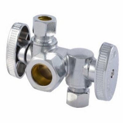 SHARKBITE Sharkbite COMPDS123838Z Dual Shut-off Brass Ball Valve