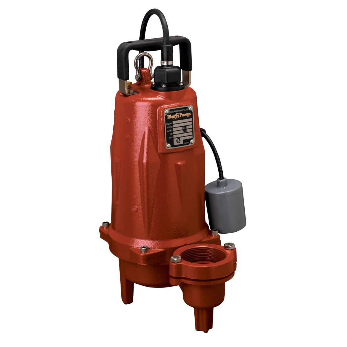 LIBERTY PUMPS Liberty Pumps LEH152A2-2 1.5 Hp Sewage Pump 1 Ph 208-230 V (25 ft Cord / 2 inches Discharge) LEH152A2-2