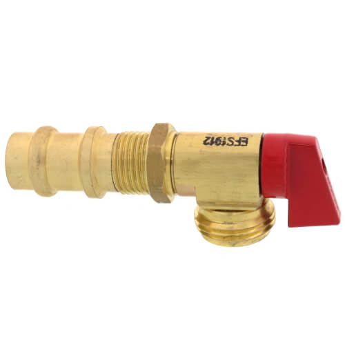 EVERFLOW Everflow 540R Press 1/4 Turn Washing Machine Valve Top Handle Red