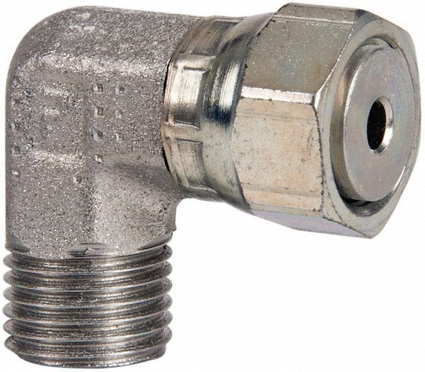 PARKER Parker 4 C6LO-S Swivel Elbow O-ring Face Seal 1/4 in Steel