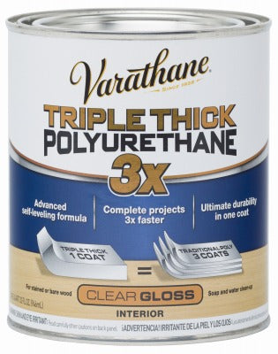 RUST-OLEUM Rust-oleum 284470 Triple Thick Gloss Polyurethane 1 Qt