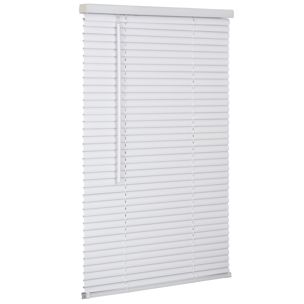 LOTUS & WINDOWARE Lotus and Windoware RLX5948WH Cordless 1 inches Premium Vinyl Mini Blind (59 inches x 48 inches)