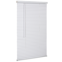 LOTUS & WINDOWARE Lotus and Windoware RLX5948WH Cordless 1 inches Premium Vinyl Mini Blind (59 inches x 48 inches)