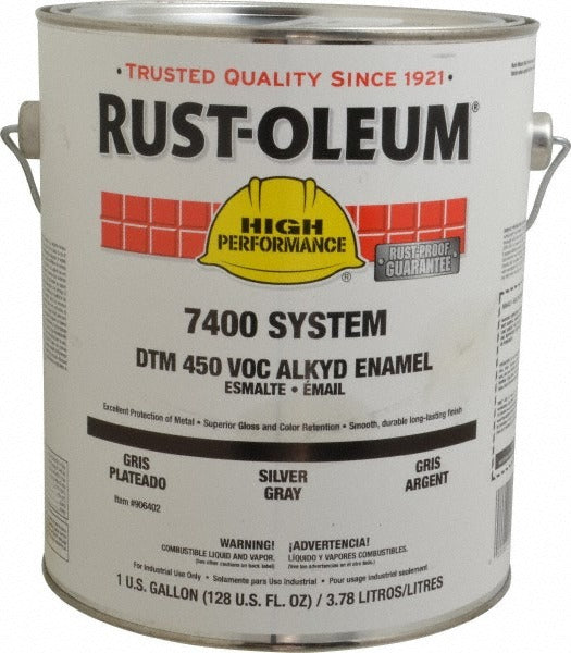 RUST-OLEUM Rust-oleum 906402 Industrial Enamel Paint 10 Gal Gloss Silver Gray