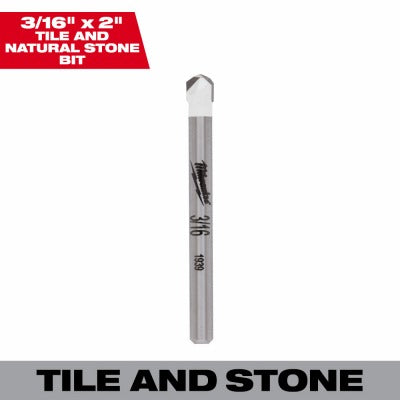 MILWAUKEE Milwaukee 48-20-8991 Tile Stone Drill Bit 3/16 in 5-pack