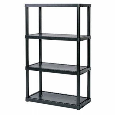GRACIOUS LIVING Gracious Living 91006MAXIT-1C-96 4-shelf Plastic Shelving Unit