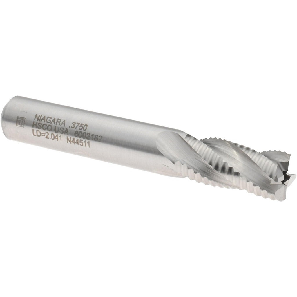 SECO TOOLS Seco 17010367 Roughing End Mill 3/8 in 4 Flute Cobalt