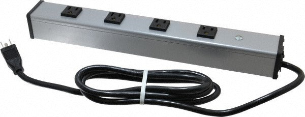 WIREMOLD Wiremold UL1090BC Power Outlet Strip 4 Outlets 15A 120V