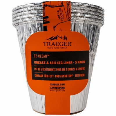 TRAEGER Traeger BAC608 Timberline Grease Keg Liner 5-pack