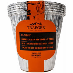 TRAEGER Traeger BAC608 Timberline Grease Keg Liner 5-pack