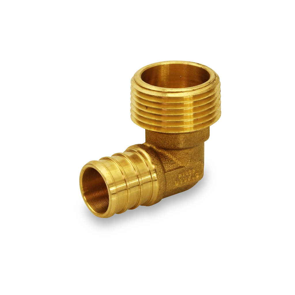 EVERFLOW Everflow PXML3434-NL 3/4 inches PEX Barb x 3/4 inches IPT Male Elbow 90 Degree PXML3434-NL