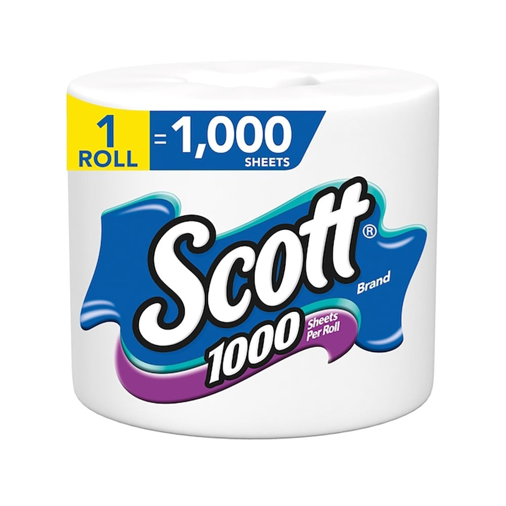 KIMBERLY-CLARK Kimberly-Clark 39327 Scott 1-ply toilet paper roll 1000 sheets 36 pack