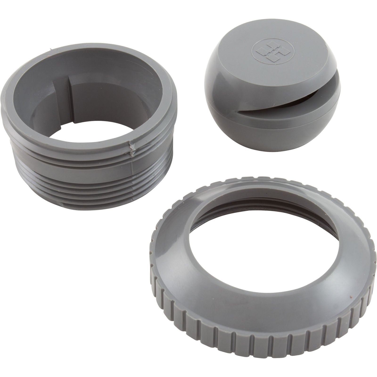 HAYWARD Hayward SP1419ADGR Hydrosweep Directional Flow Slotted Inlet Fitting 1-1/2 MIP, Dark Gray