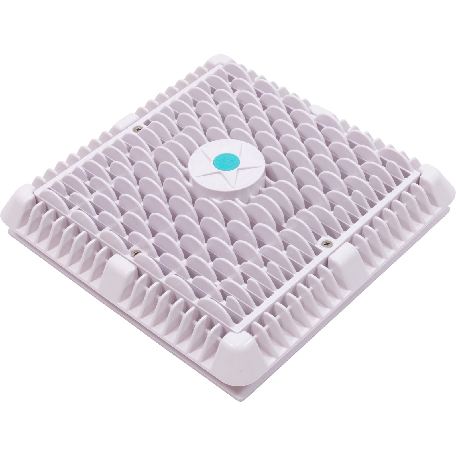 AQUASTAR POOL PRODUCTS AquaStar WAV9WR101 9x9 Square Wave Suction Outlet Cover White