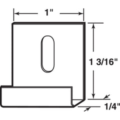 PRIME-LINE Prime-Line MP9254 Mirror Bottom J Hanger Clip 1 in Wide (25 Pack)