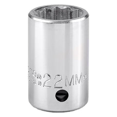 PROTO Proto J5522M 22mm 12-point 3/4 Drive Hand Socket