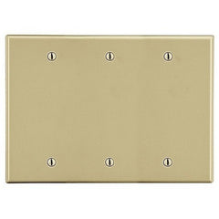 HUBBELL Hubbell Premise Wiring P33I 3-gang Wallplate Black