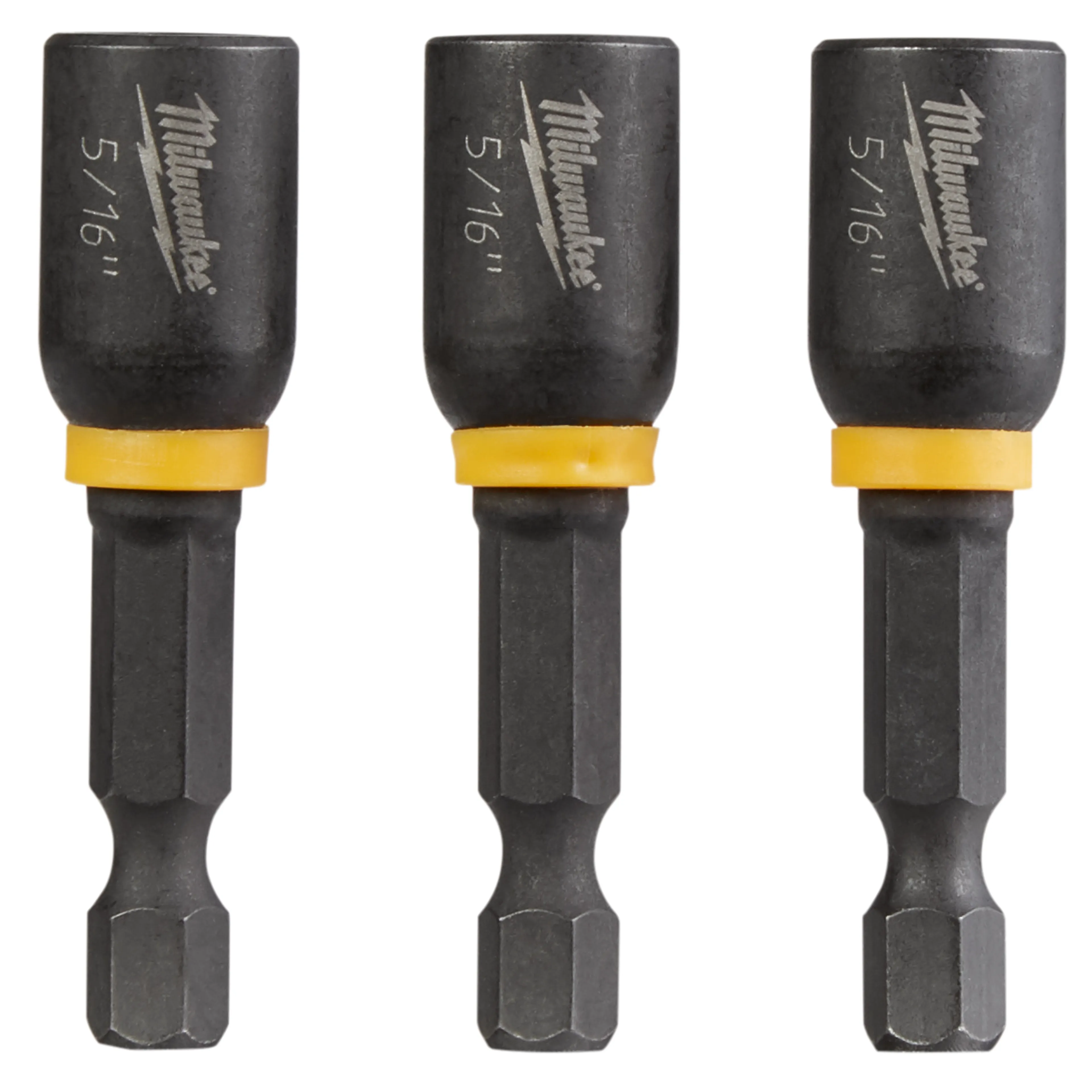 MILWAUKEE Milwaukee 49-66-4523 SHOCKWAVE 5/16 In. x 1-7/8 In. Power Impact Nutdriver (3-Pack)