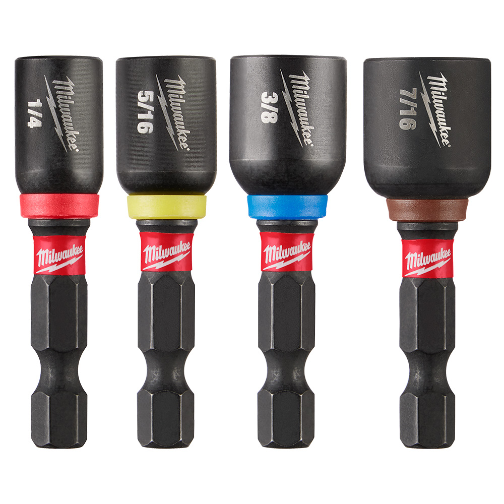 MILWAUKEE Milwaukee 49-66-4562 shockwave 1-7/8 inch magnetic nut driver set