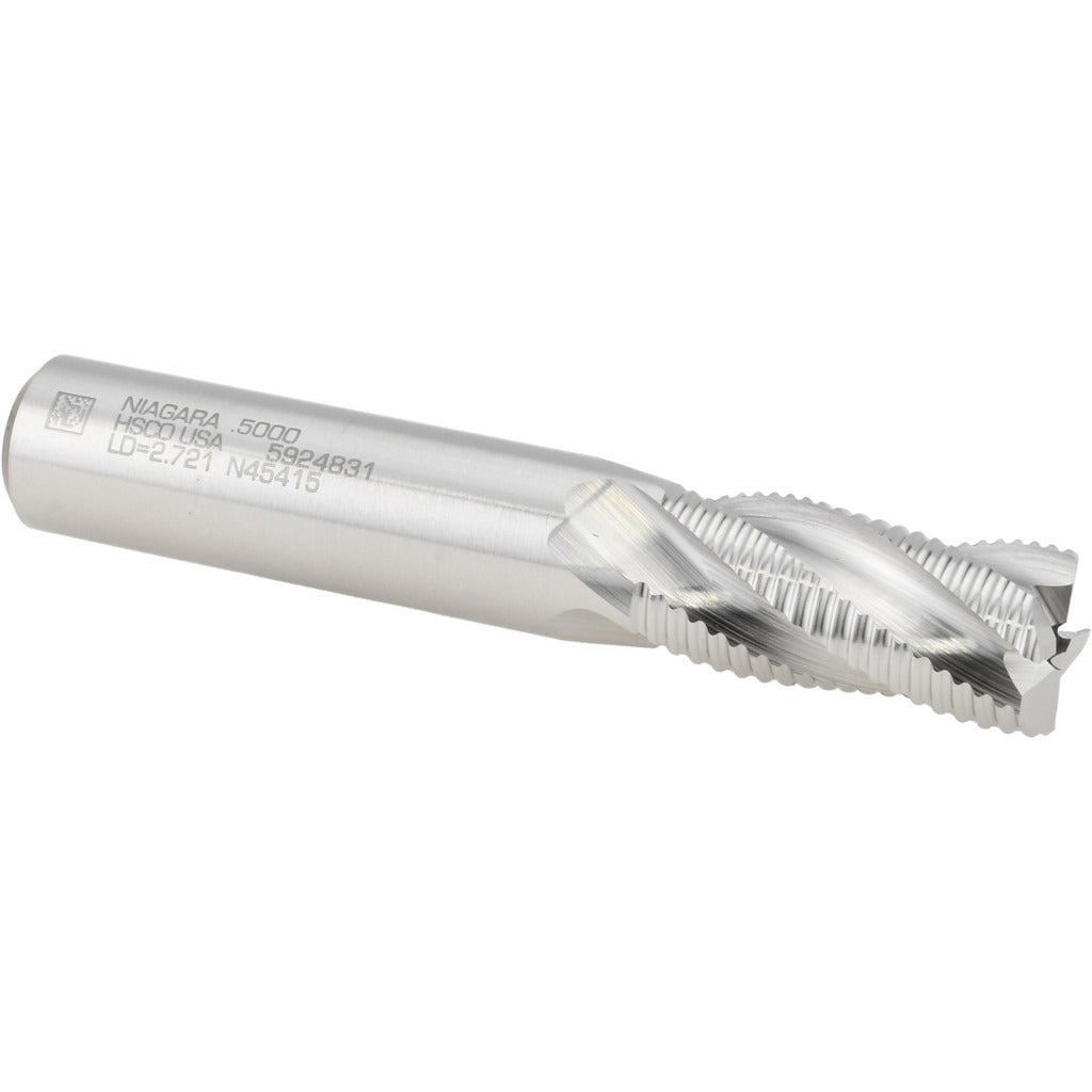 SECO TOOLS Seco 17010839 Roughing End Mill 1/2 in 4 Flute Cobalt