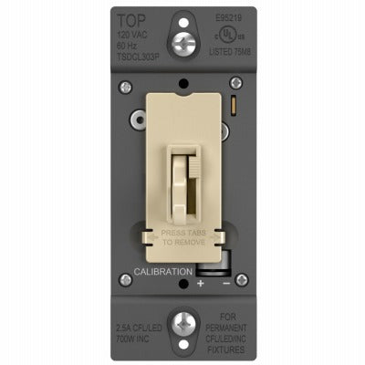LEGRAND Pass Seymour TSDCL303PICCV6 Toggle Slide Dimmer 300W