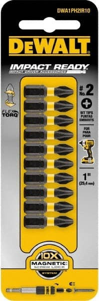 DEWALT Dewalt Accessories DWA1PH2IR10 PH2 Impact Bit 1 in 10 Pack
