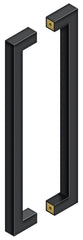 DELTANA Deltana SSPBB1810U19 18 in Back to Back Pull Black