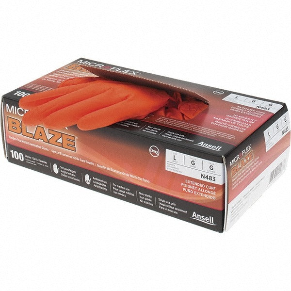 ANSELL Ansell N483 Nitrile Gloves 5.1 Mil Large 100 Count