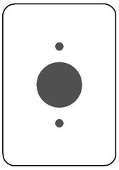 MULBERRY METAL PRODUCTS Mulberry Metal Products 75791 1-Gang Maxi Single Receptacle Wallplate (5 in. x 3.50 in)