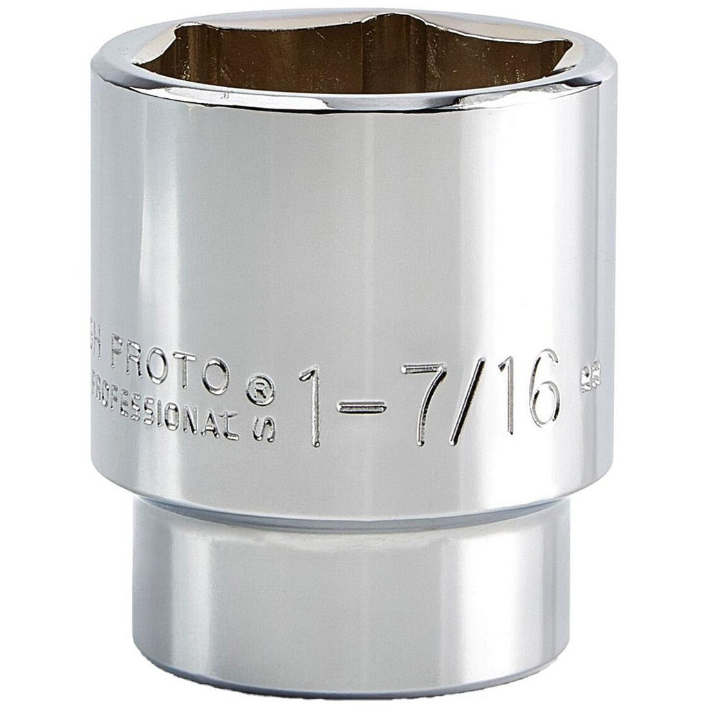 PROTO Proto J5446H 1-7/16 in 6-point 1/2 Drive Hand Socket