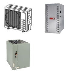 TRANE TRANE 24000 BTU R-454B 16 SEER2 Central Heat Pump + Furnace + Coil