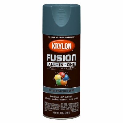 KRYLON Krylon K02792007 Spray Paint Primer 12 Oz Peacock Blue Satin