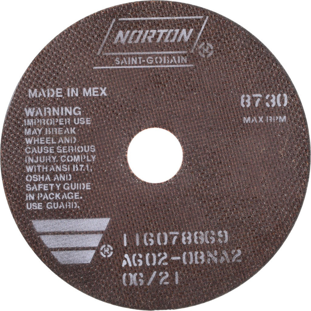 NORTON Norton 66252938796 Cutoff Wheel 7 in Aluminum Oxide 60 Grit