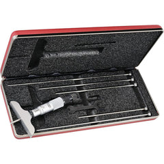 STARRETT Starrett 52119 Mechanical Depth Micrometer 6 Inch 6 Rods