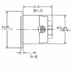 Hubbell HBL2436 HWD 20 Amp 480 Volt 3-Pole 4-Wire NEMA L16-20R