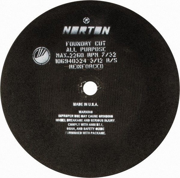 NORTON Norton 69083125993 Cut-off Wheel 24in Aluminum Oxide Type 1