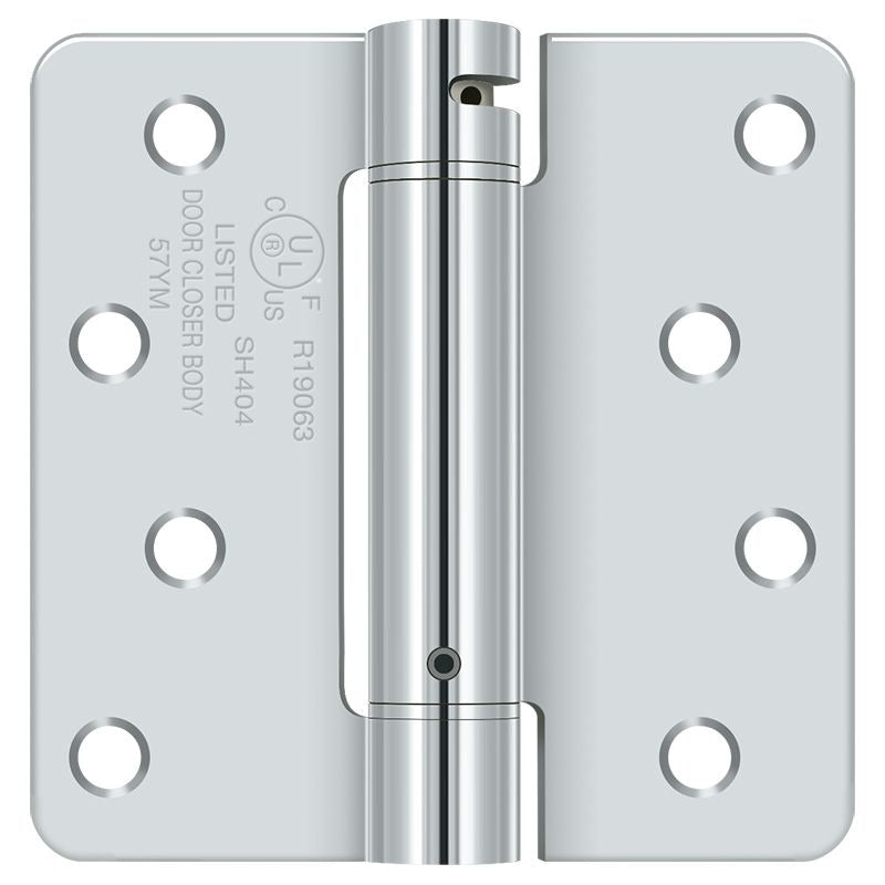 DELTANA Deltana DSH4R426 Spring Hinge 4x4 Radius Bright Chrome