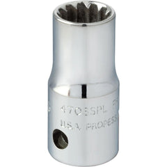 PROTO Proto J4708SPL Spline Socket 1/4 in Drive 8 Spline 12 Point