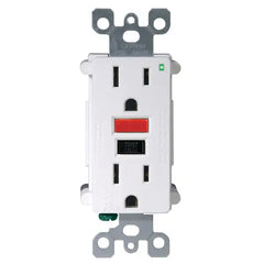 LEVITON Leviton R22-GFNT1-0RW SmartlockPro Self-Test GFCI Outlet 15A 5-15R