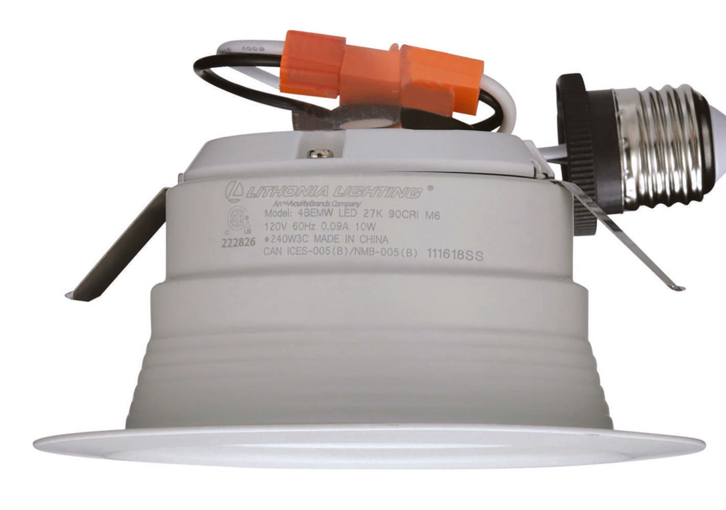 ACUITY BRANDS Acuity Brands 4BEMWLED27K90CRIM6 Lithonia Trim 10 W (4 in aperture)