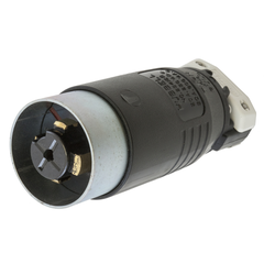 Hubbell HBL25415B 3-Phase Heavy Duty Grounding Cord Mount Locking Plug 30 A 600 VAC/250 VDC