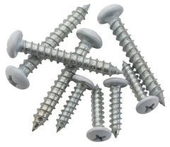 NATIONAL HARDWARE National Mfg S822-085 Pan Head Mounting Screws 1.5in White 4pk