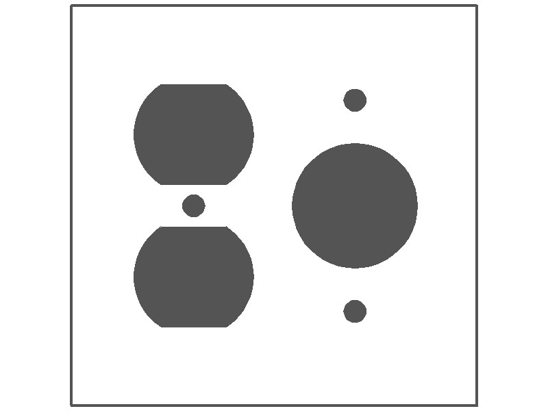 MULBERRY METAL PRODUCTS Mulberry Metal Products 85572 2-Gang Painted Metal Wallplate Standard Size (4.5 x 4.562 in)