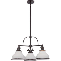 QUOIZEL Quoizel GRT5103PN Grant Chandelier 300W 24 inch width 15.5 inch height three light