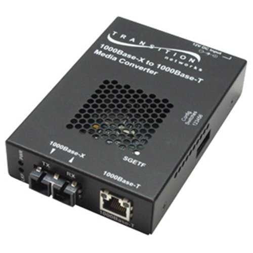 LANTRONIX Transition Networks SGETF1039-110-NA Gigabit Ethernet Converter
