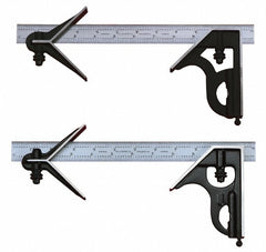 STARRETT Starrett 56373 Combination Square Set 18 in 3 Pc