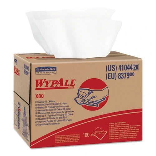 KIMBERLY-CLARK Kimberly-Clark KCC41044 WypAll X80 Wipers (12.5 x 16.45, 160/Box)