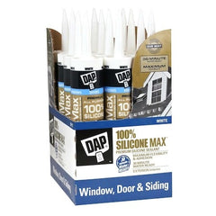 DAP Dap 7079808790 Silicone Max Premium All Purpose 100% Silicone Sealant 10.1 fl oz 12 Pack